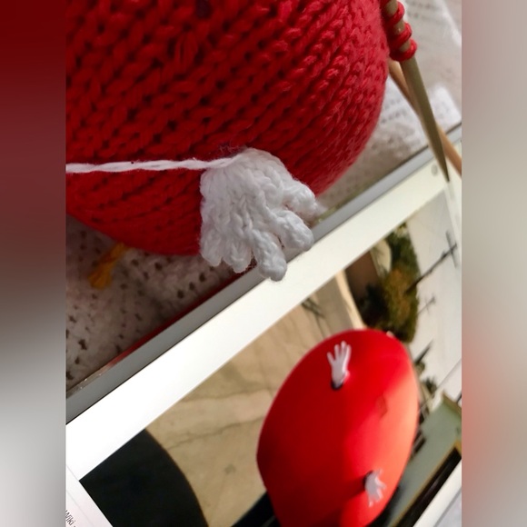 Handmade Knit Wipeout Inspired Ballsy Character Plush Decor TV Show OOAK - Picture 10 of 11